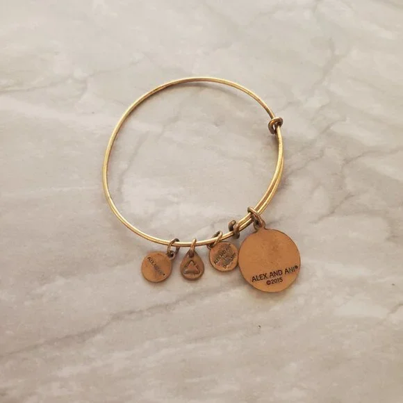✨ Alex And Ani Star Of Venus Gold Expandable Charm Bracelet ✨ - Picture 4 of 6